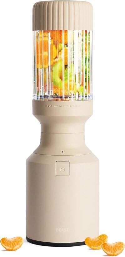The Beast Mini Blender — 600W Compact Countertop Blender for Smoothies, Shakes & Sauces (Sand)