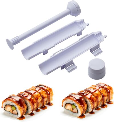 URED Sushi Bazooka Sushi Maker Kit | Food-Grade Plastic Sushi Roller Mold for Rice, Vegetables & Meat – Easy DIY Homemade Sushi Tool