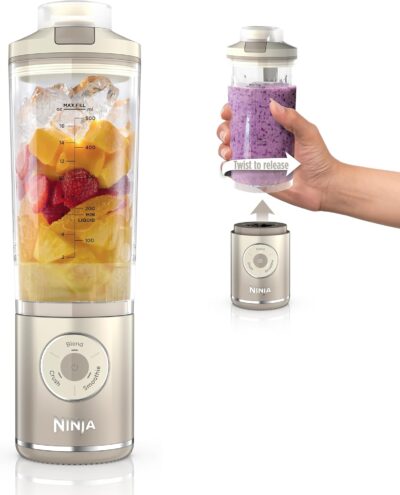 Ninja Blast Max Portable Blender – Cordless Smoothie Maker, Ice Crush, 22oz, Leakproof, USB Rechargeable